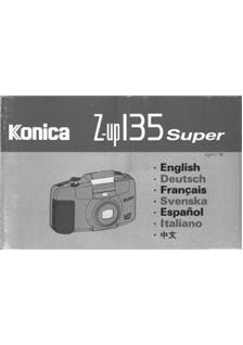 Konica Z-up 135 Super manual. Camera Instructions.